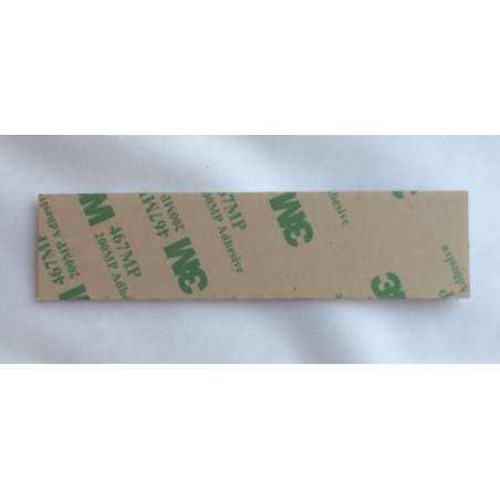 plaque de boite aux lettres,  sonnette format 20 x 100 mm personnalisable 2 lignes  fond bleu