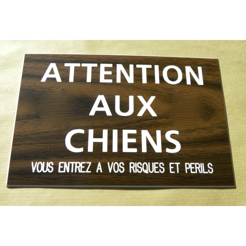 Panneau D'Avertissement Entrez À Vos Risques Et Périls Rétro Plaque