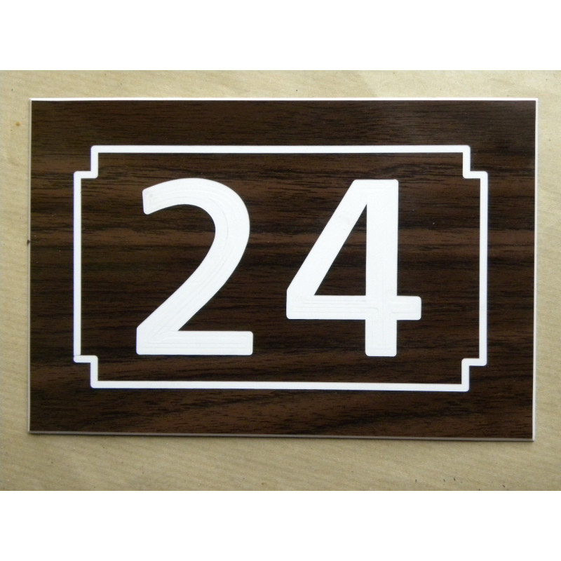 NUMERO DE RUE noyer personnalisée