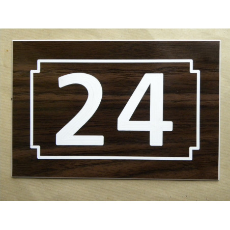 NUMERO DE RUE noyer personnalisée