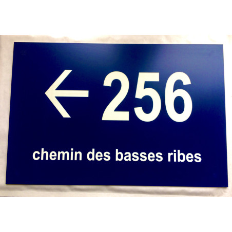 NUMERO ET NOM DE RUE bleu gravure gratuite