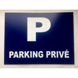 Plaque PARKING PRIVÉ bleu marine