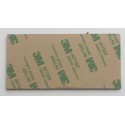 plaque de porte jaune format 75x150 mm personnalisée 2 lignes