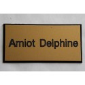 plaque de porte dorée format 75x150 mm personnalisée 1 ligne