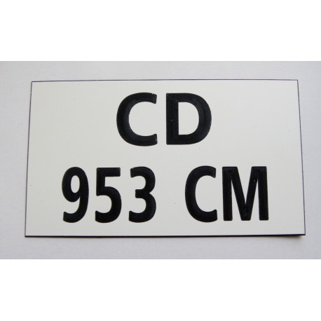 plaque immatriculation harley personnalisable non homologué