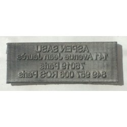 plaque de texte de remplacement COLOP PRINTER 20