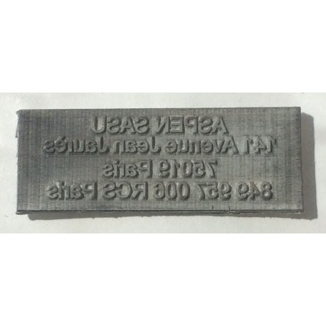 plaque de texte de remplacement COLOP PRINTER 20