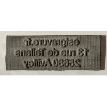 plaque de texte de remplacement COLP PRINTER 10