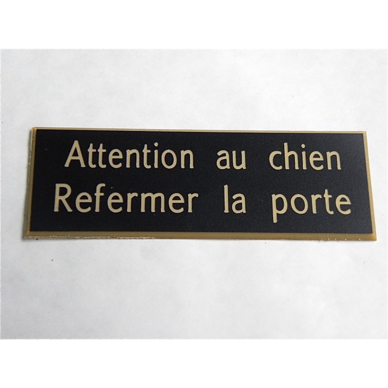 Disque PVC Adhésif "Attention Au Chien" - Diamètre 170 Mm, Couleur Rouge Et Blanc - Autocollant De Signalisation