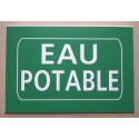 plaque adhésive "EAU POTABLE" format 50 x 75 mm