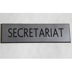 plaque adhésive "SECRETARIAT" argentée