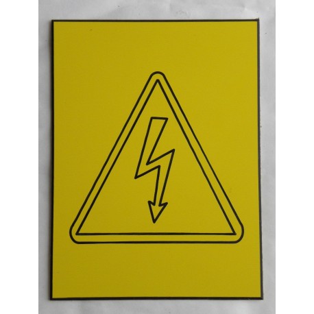 plaque adhésive "Danger électrique" format 50 x 75 mm