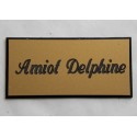 plaque de boite aux lettres,  sonnette format 25 x 50 mm personnalisable 1 ligne "anglaise"
