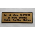 plaque etiquette boite aux lettres      