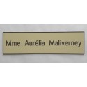plaque de boite aux lettres,  porte, sonnette format 29 x 100 mm personnalisable 1 ligne
