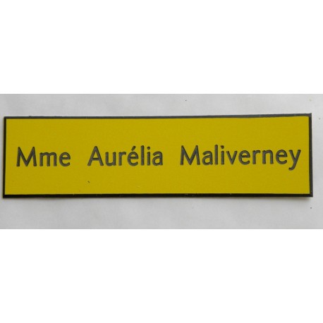 plaque de boite aux lettres,  porte, sonnette format 29 x 100 mm personnalisable 1 ligne