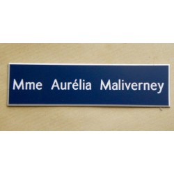 plaque de boite aux lettres,  porte, sonnette format 29 x 100 mm personnalisable 1 ligne