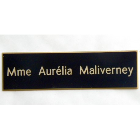 plaque de boite aux lettres,  porte, sonnette format 29 x 100 mm personnalisable 1 ligne