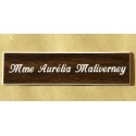 plaque de boite aux lettres,  sonnette format 25 x 100 mm personnalisable 1 ligne "anglaise"