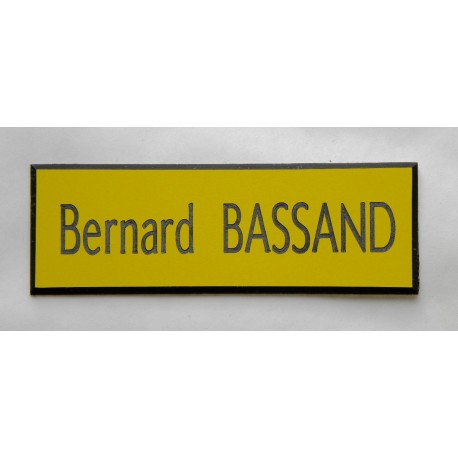 plaque de boite aux lettres,  sonnette format 20 x 60 mm personnalisable 1 ligne