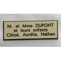 plaque etiquette boite aux lettres      