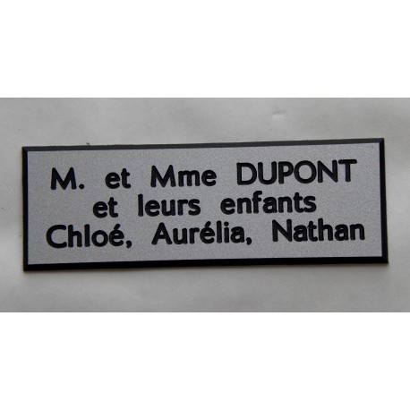 plaque etiquette boite aux lettres