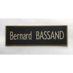 plaque de boite aux lettres,  sonnette format 25 x 75 mm personnalisable 1 ligne