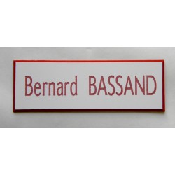 plaque de boite aux lettres,  sonnette format 25 x 75 mm personnalisable 1 ligne