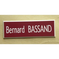 plaque de boite aux lettres,  sonnette format 25 x 75 mm personnalisable 1 ligne
