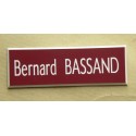 plaque de boite aux lettres,  sonnette format 25 x 75 mm personnalisable 1 ligne