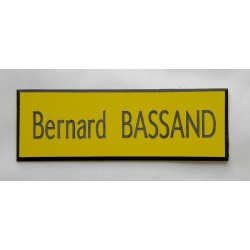 plaque de boite aux lettres,  sonnette format 25 x 75 mm personnalisable 1 ligne