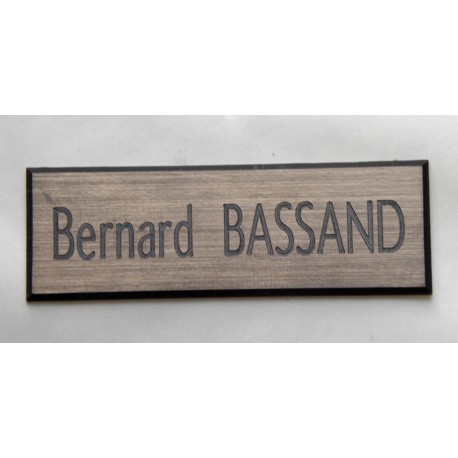 plaque de boite aux lettres,  sonnette format 25 x 75 mm personnalisable 1 ligne