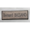 plaque de boite aux lettres,  sonnette format 25 x 75 mm personnalisable 1 ligne