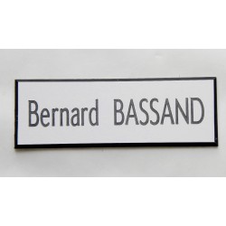 plaque de boite aux lettres,  sonnette format 25 x 75 mm personnalisable 1 ligne