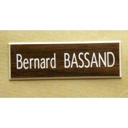 plaque de boite aux lettres,  sonnette format 25 x 75 mm personnalisable 1 ligne