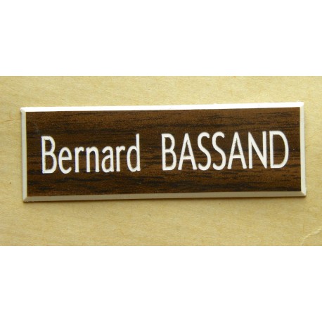 plaque de boite aux lettres,  sonnette format 25 x 75 mm personnalisable 1 ligne