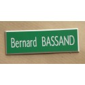 plaque de boite aux lettres,  sonnette format 25 x 75 mm personnalisable 1 ligne