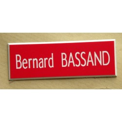 plaque de boite aux lettres,  sonnette format 25 x 75 mm personnalisable 1 ligne