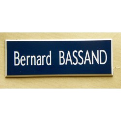 plaque de boite aux lettres,  sonnette format 25 x 75 mm personnalisable 1 ligne