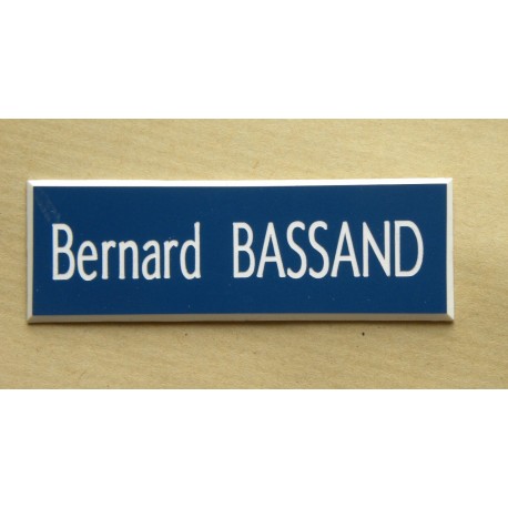 plaque de boite aux lettres,  sonnette format 25 x 75 mm personnalisable 1 ligne