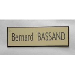 plaque de boite aux lettres,  sonnette format 25 x 75 mm personnalisable 1 ligne