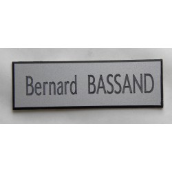 plaque de boite aux lettres,  sonnette format 25 x 75 mm personnalisable 1 ligne