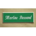 plaque de boite aux lettres,  sonnette format 20 x 60 mm personnalisable 1 ligne "anglaise"