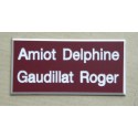 plaque de boite aux lettres,  sonnette format 25 x 50 mm personnalisable 2 lignes