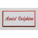 plaque de boite aux lettres,  sonnette format 25 x 50 mm personnalisable 1 ligne "anglaise"