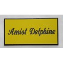 plaque de boite aux lettres,  sonnette format 25 x 50 mm personnalisable 1 ligne "anglaise"