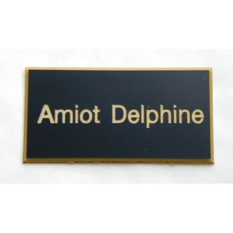 plaque de boite aux lettres,  sonnette format 25 x 50 mm personnalisable 1 ligne