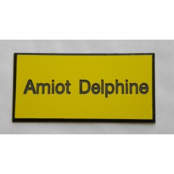plaque de boite aux lettres,  sonnette format 25 x 50 mm personnalisable 1 ligne