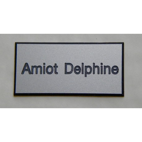 plaque de boite aux lettres,  sonnette format 25 x 50 mm personnalisable 1 ligne