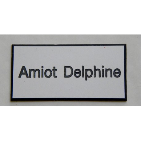 plaque de boite aux lettres,  sonnette format 25 x 50 mm personnalisable 1 ligne